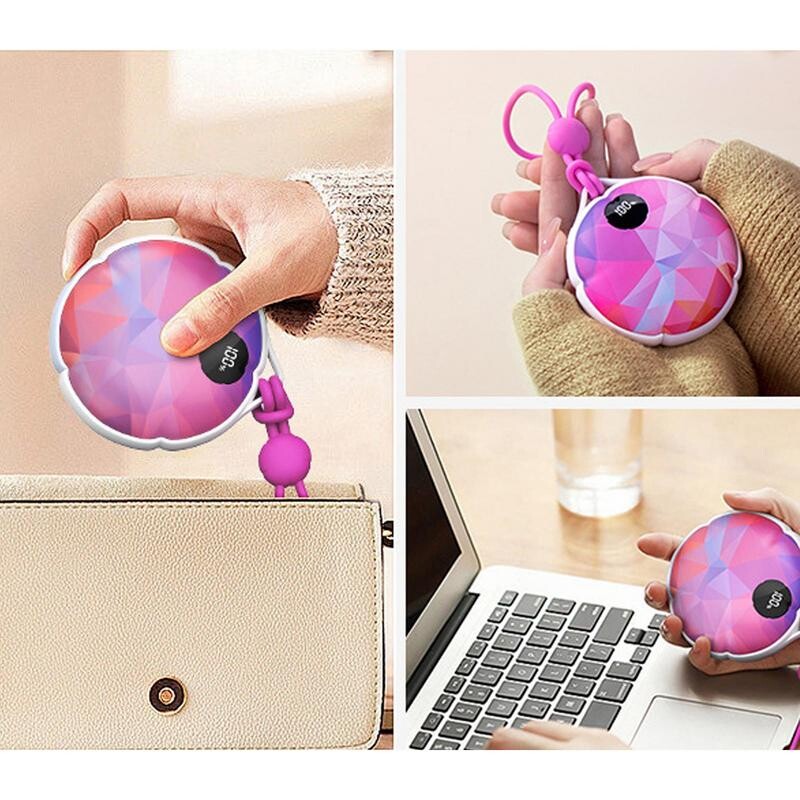 Daugkartiniai rankų šildytuvai Rankų šildytuvai Elektriniai įkraunami rankų šildytuvai su 3 šilumos nustatymais, skirti medžioklei, stovyklavimui, golfui, moterims, vyrams