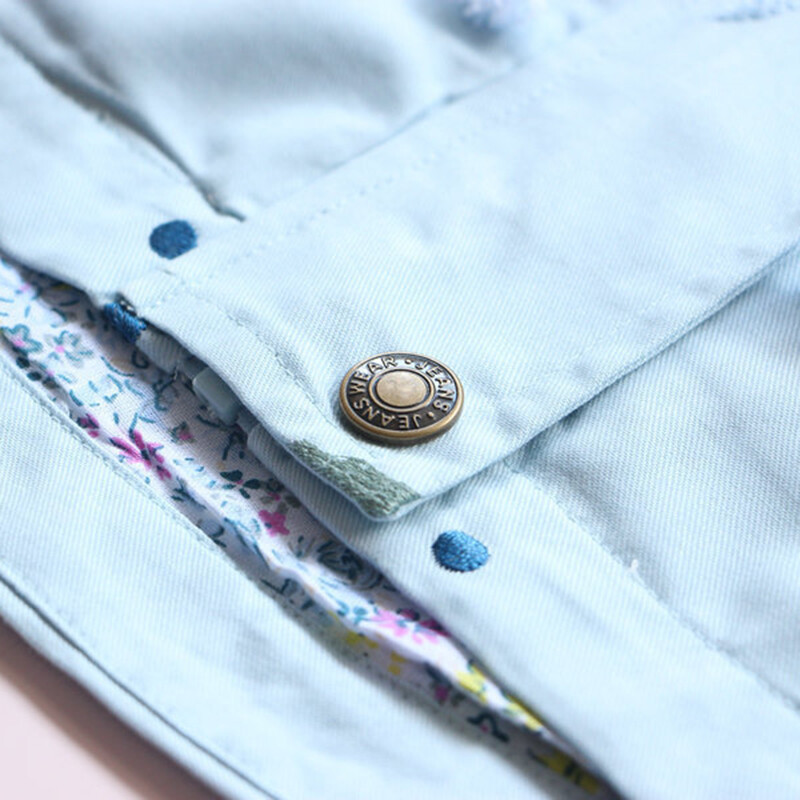 Νέες κοριτσίστικες καμπαρντίνες Κέντημα Μόδα Αγγλία Ανεμοδαρμένο μπουφάν για κορίτσια Άνοιξη Φθινόπωρο 2-7 ετών Παιδικά ρούχα