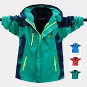 Proljetna i jesenska jakna za dječake 2024. Nova dječja zadebljana jakna od flisa koja se može skinuti Jesenska odjeća tri u jednom