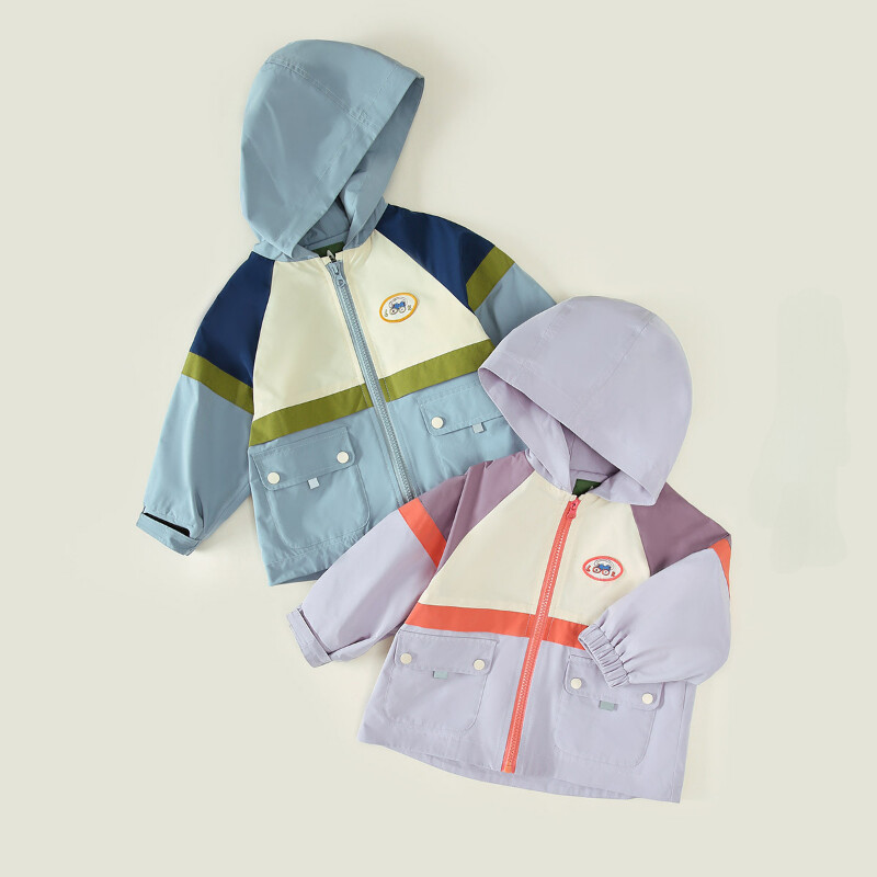 Pārgājienu jakas ar garām piedurknēm āra vējjakas mēteļi ar kapuci 2025. gada ūdensnecaurlaidīgs apģērbs bērniem, kempings, pārgājieni ar rāvējslēdzēju