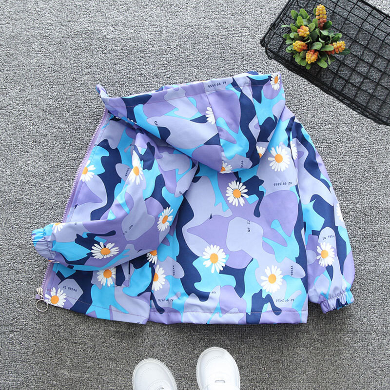 Windbreaker Camping Hooded Coat New Children Αδιάβροχα μπουφάν πεζοπορίας με ζεστό φερμουάρ 2024 Στολή αθλητικά ρούχα μπέιζμπολ για κορίτσια