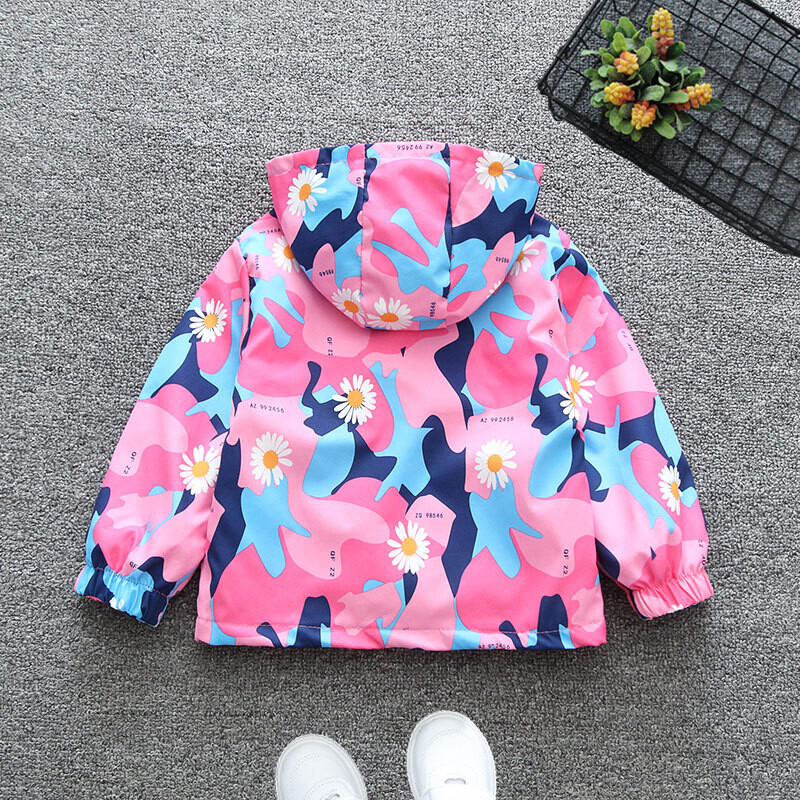 Windbreaker Camping Hooded Coat New Children Αδιάβροχα μπουφάν πεζοπορίας με ζεστό φερμουάρ 2024 Στολή αθλητικά ρούχα μπέιζμπολ για κορίτσια