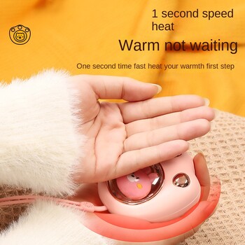 Νέος Winter Cartoon Cat Paw Warmer Mini Portable USB Rechargeable Heating Light Night with Hand String Hand Warner