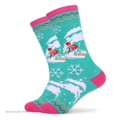 M89D Pohodlné lyžiarske ponožky pre deti a chlapcov, zimné teplé snehové ponožky, lyžovanie, snowboarding, korčuľovanie, ponožky na outdoorové aktivity