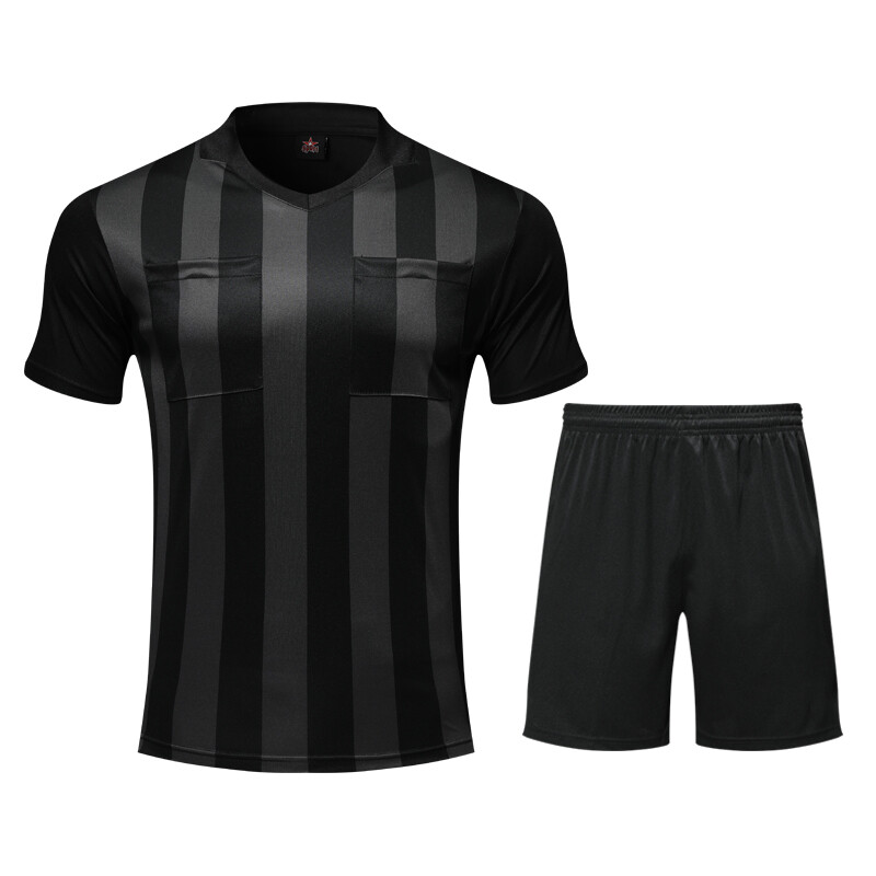 Prilagođena muška uniforma za nogometnog suca Kompleti košulja u više boja po izboru Prozračni dres za nogometnog suca