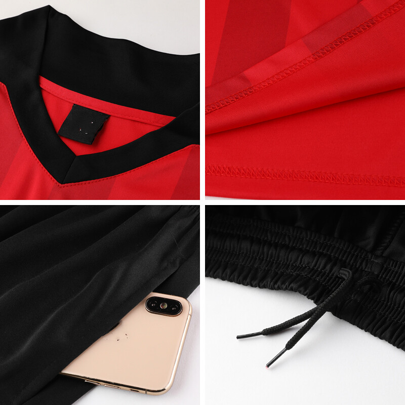 Prilagođena muška uniforma za nogometnog suca Kompleti košulja u više boja po izboru Prozračni dres za nogometnog suca