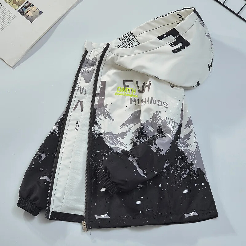 Παιδικά ρούχα για αγόρια Ανοιξιάτικο και Φθινόπωρο Παλτό 2024 Νέο Ξένο Στιλ Ανοιξιάτικα Ρούχα Σταδιακή Αλλαγή Μπουφάν Casual Παιδικό