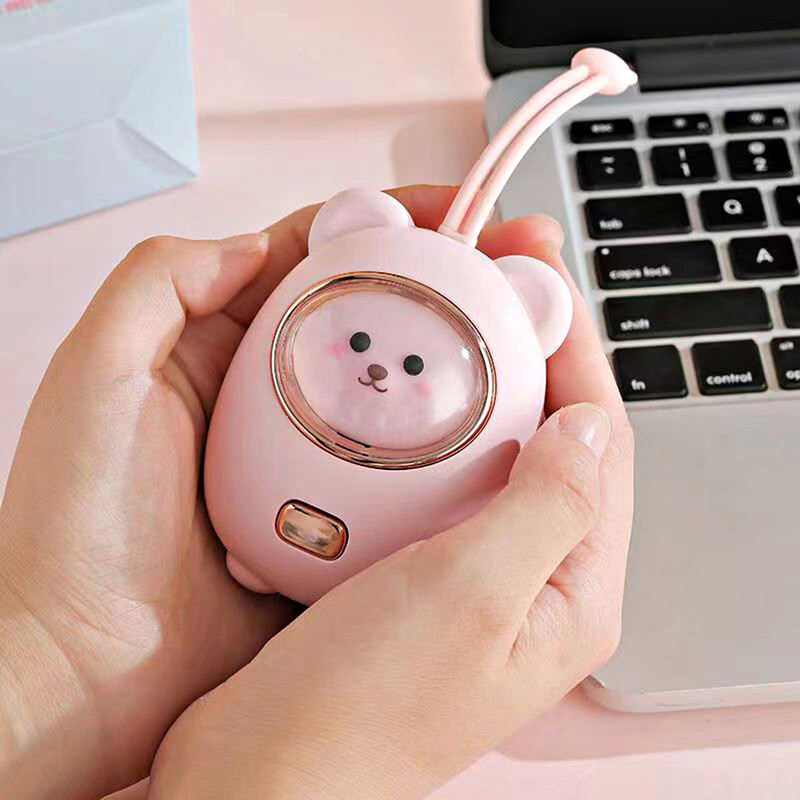 Meškiuko formos elektrinis rankų šildytuvas 2 šildymo režimai 1200 mAh įkraunamas rankų šildytuvas Mielas universalus šilta dovana šeimoms Draugai