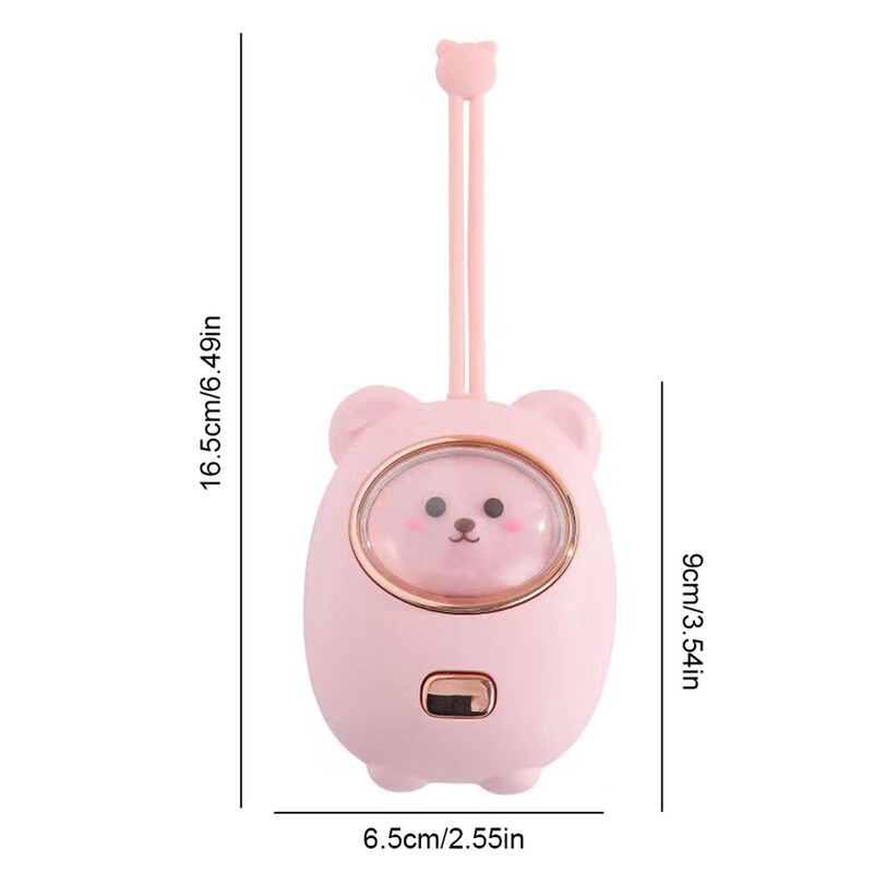 Meškiuko formos elektrinis rankų šildytuvas 2 šildymo režimai 1200 mAh įkraunamas rankų šildytuvas Mielas universalus šilta dovana šeimoms Draugai