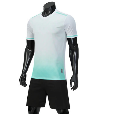 Zēniem un meitenēm 2024. gada vasaras futbola treniņu formastērpu komplekts, jauns futbola krekls ar īsām piedurknēm