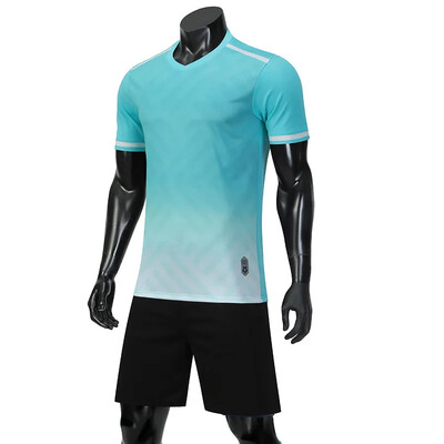 Zēniem un meitenēm 2024. gada vasaras futbola treniņu formastērpu komplekts, jauns futbola krekls ar īsām piedurknēm