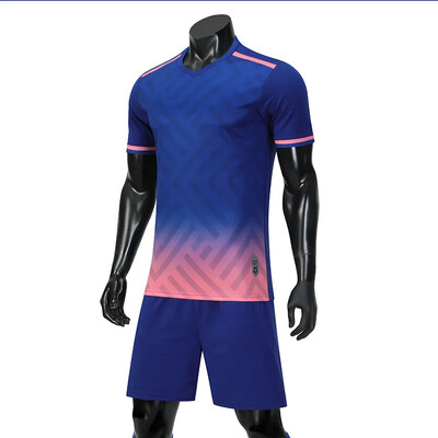 Zēniem un meitenēm 2024. gada vasaras futbola treniņu formastērpu komplekts, jauns futbola krekls ar īsām piedurknēm