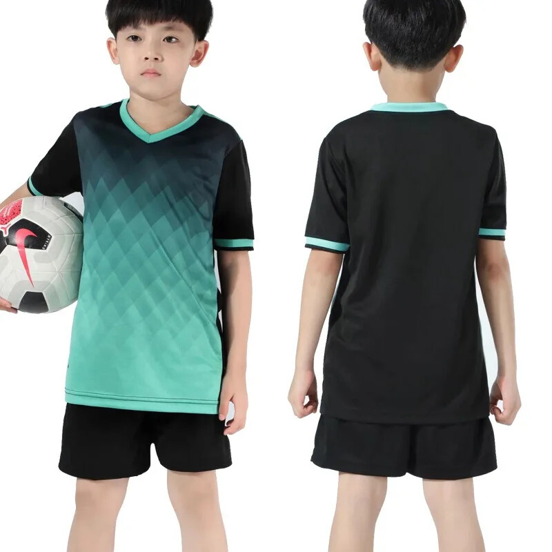 Nogometna majica s kratkim rukavima za osnovnoškolski trening kamp, udobna i prozračna dječja nogometna odjeća