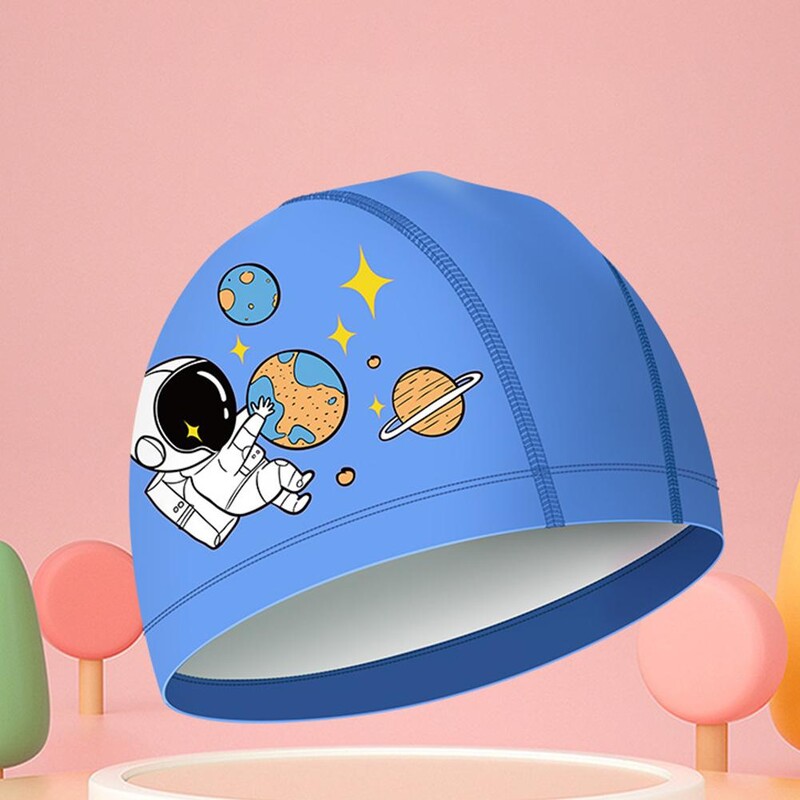 Dječje PU kape za plivanje Slatki print Zanimljivi uzorci Vodootporna zaštita za uši Univerzalne kape za plivanje za dječake i djevojčice