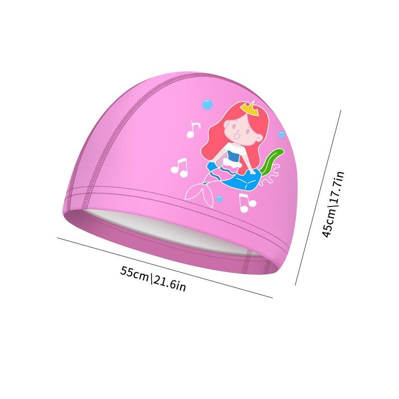 Dječje PU kape za plivanje Slatki print Zanimljivi uzorci Vodootporna zaštita za uši Univerzalne kape za plivanje za dječake i djevojčice