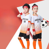 Detský futbalový oblek s potlačou gradientovej farby, rýchloschnúci športový dres pre mládež, tréningová uniforma