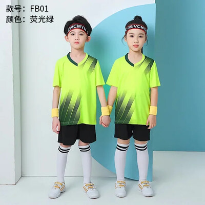 Detský futbalový oblek s potlačou gradientovej farby, rýchloschnúci športový dres pre mládež, tréningová uniforma