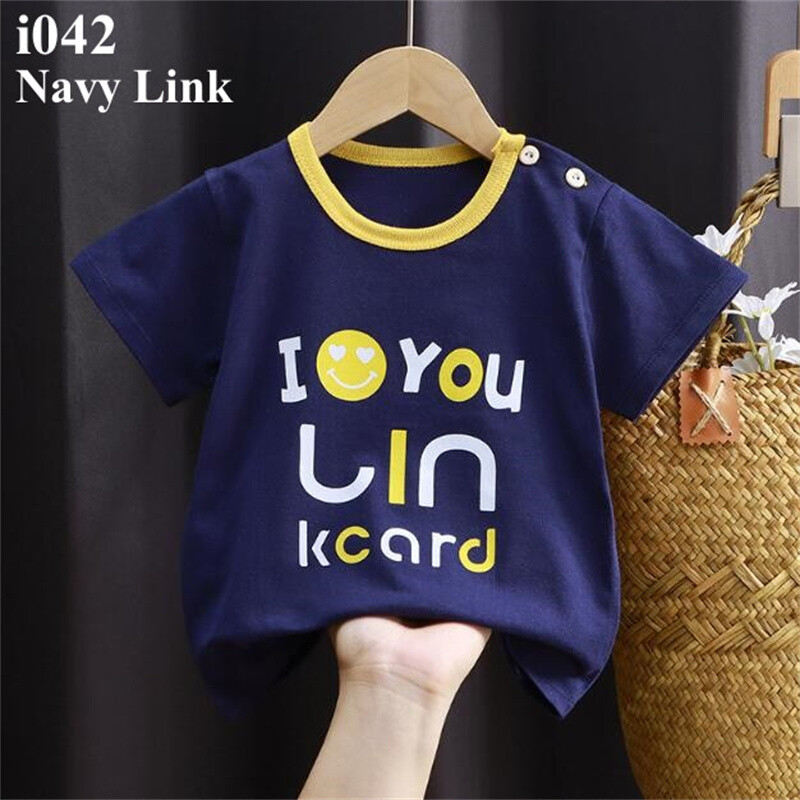 2024. gada bērnu vasaras sporta krekls ar īsām piedurknēm zēnu un meiteņu tīras kokvilnas T-krekls 60–130 cm augumam, bērnu svītru un karikatūras plāni topi