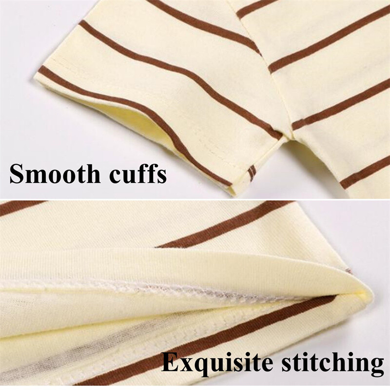 2024. gada bērnu vasaras sporta krekls ar īsām piedurknēm zēnu un meiteņu tīras kokvilnas T-krekls 60–130 cm augumam, bērnu svītru un karikatūras plāni topi