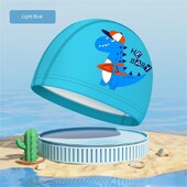 Copii Desene Animate Înot Copii Țesătură Elastică Piscină Sport Acvatic Urechi Pălărie Înotă Pălării de baie Căciuli Băieți