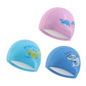 Detská plavecká čiapka s kresleným PU povlakom, nepremokavé plavecké čiapky pre detské bazénové vybavenie, ochrana sluchu, športové oblečenie, doplnky