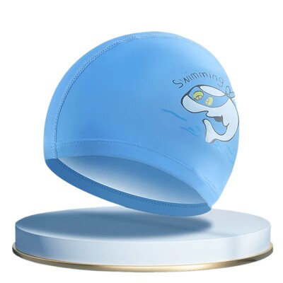 Detská plavecká čiapka s kresleným PU povlakom, nepremokavé plavecké čiapky pre detské bazénové vybavenie, ochrana sluchu, športové oblečenie, doplnky
