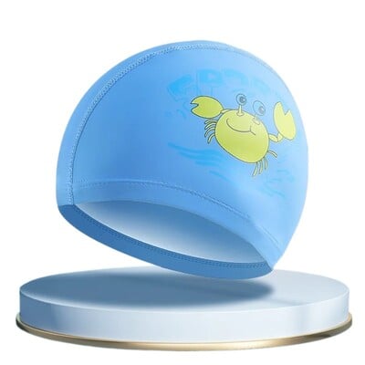 Detská plavecká čiapka s kresleným PU povlakom, nepremokavé plavecké čiapky pre detské bazénové vybavenie, ochrana sluchu, športové oblečenie, doplnky