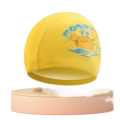 Detská plavecká čiapka s kresleným PU povlakom, nepremokavé plavecké čiapky pre detské bazénové vybavenie, ochrana sluchu, športové oblečenie, doplnky