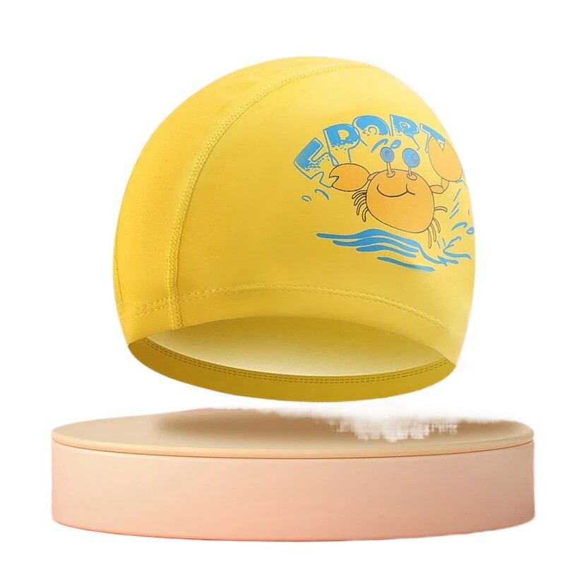 Detská plavecká čiapka s kresleným PU povlakom, nepremokavé plavecké čiapky pre detské bazénové vybavenie, ochrana sluchu, športové oblečenie, doplnky
