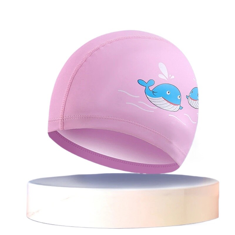Detská plavecká čiapka s kresleným PU povlakom, nepremokavé plavecké čiapky pre detské bazénové vybavenie, ochrana sluchu, športové oblečenie, doplnky