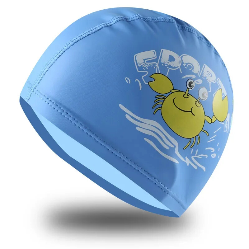 Detská plavecká čiapka s kresleným PU povlakom, nepremokavé plavecké čiapky pre detské bazénové vybavenie, ochrana sluchu, športové oblečenie, doplnky