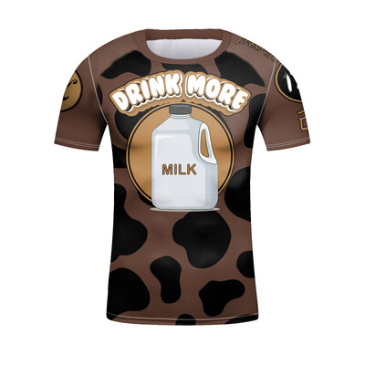 Bērnu MMA BJJ Muay Thai krekls ar īsām piedurknēm boksa džiudžitsu sporta krekls ātri nožūst bērniem zēnu sporta zāles kikboksa treniņu krekli