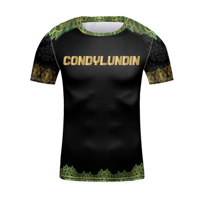 Bērnu MMA BJJ Muay Thai krekls ar īsām piedurknēm boksa džiudžitsu sporta krekls ātri nožūst bērniem zēnu sporta zāles kikboksa treniņu krekli