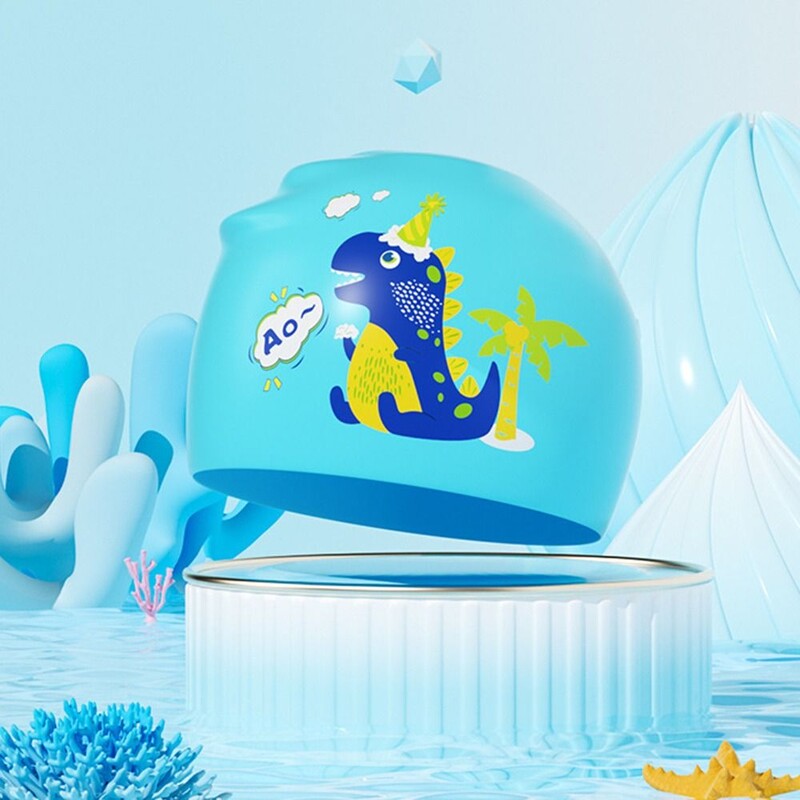 Silikónová plavecká čiapka chráni uši, dlhé vlasy, vodotesné sprchové čiapky, ultra tenké detské kúpacie čiapky, plavecké turbany, plavecké doplnky