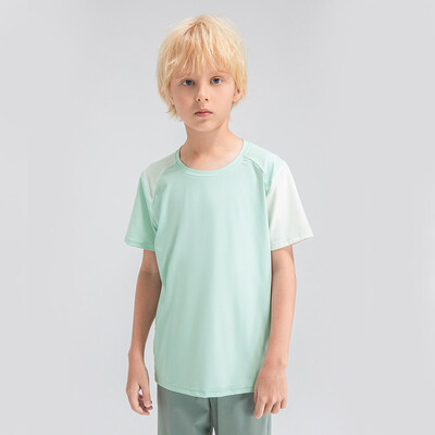 Ljetna široka sportska majica kratkih rukava za dječake, lagana prozračna majica za trening za trčanje, sportska majica u kontrastnoj boji