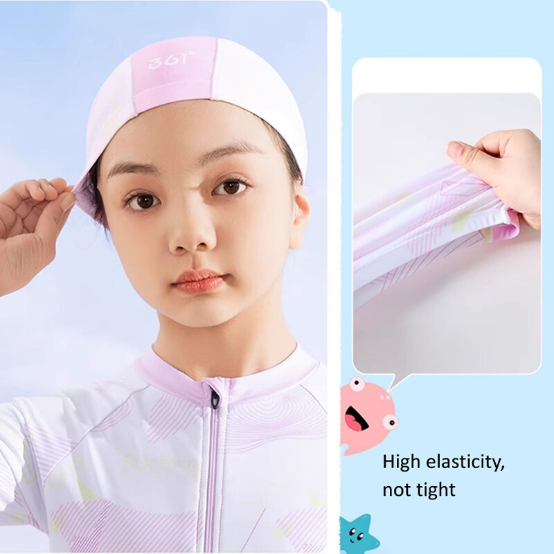 Dječja kapa za plivanje Dječja elastična tkanina Bazen Sportovi na vodi Zaštita uši Šešir Šeširi za kupanje Kape Dječaci Djevojčice