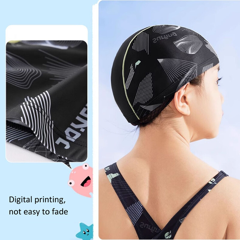 Dječja kapa za plivanje Dječja elastična tkanina Bazen Sportovi na vodi Zaštita uši Šešir Šeširi za kupanje Kape Dječaci Djevojčice