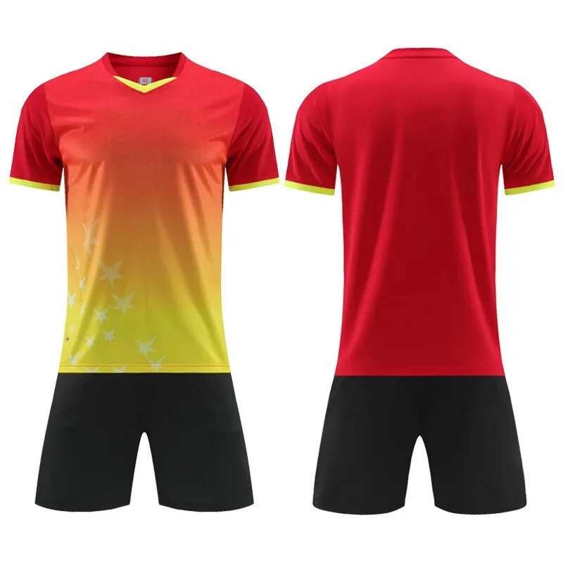 Detský futbalový dres, maskáčový priedušný, súťažný tréningový futbalový dres, tímová uniforma