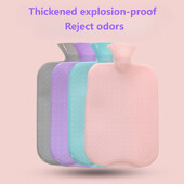 1Pc Boca tople vode od 1000 ml Jednobojna debela PVC silikonska guma Boca tople vode Grijači za ruke Warm Palace topla torba