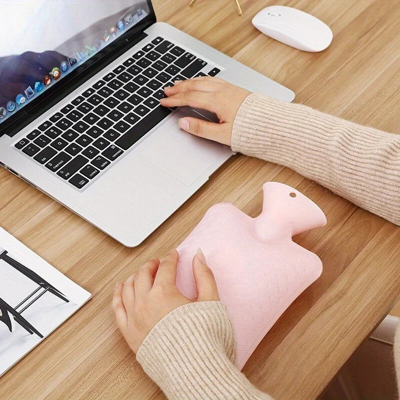 1Pc Boca tople vode od 1000 ml Jednobojna debela PVC silikonska guma Boca tople vode Grijači za ruke Warm Palace topla torba