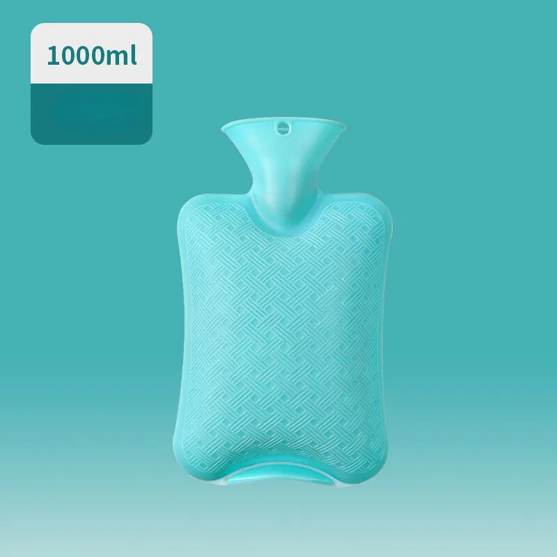 1Pc Boca tople vode od 1000 ml Jednobojna debela PVC silikonska guma Boca tople vode Grijači za ruke Warm Palace topla torba