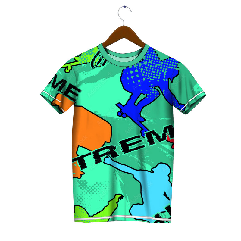 Ανδρικό μπλουζάκι με στάμπα σκέιτμπορντ Street Quick Drying κοντά μανίκια Ανδρικά αθλητικά για εξωτερικούς χώρους Casual Top αναπνευστικά ρούχα γυμναστικής