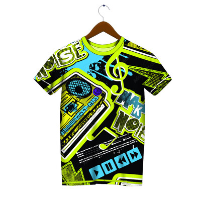 Hip Hop Street T-shirt Ανδρικό 3D Graffiti print Κοντό μανίκι Fashion Personality Ανδρικό T-shirt με στρογγυλή λαιμόκοψη Αθλητικά ρούχα γρήγορου στεγνώματος