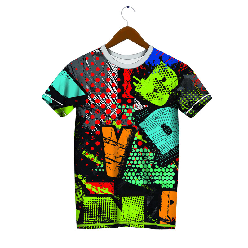 Hip Hop Street T-shirt Ανδρικό 3D Graffiti print Κοντό μανίκι Fashion Personality Ανδρικό T-shirt με στρογγυλή λαιμόκοψη Αθλητικά ρούχα γρήγορου στεγνώματος