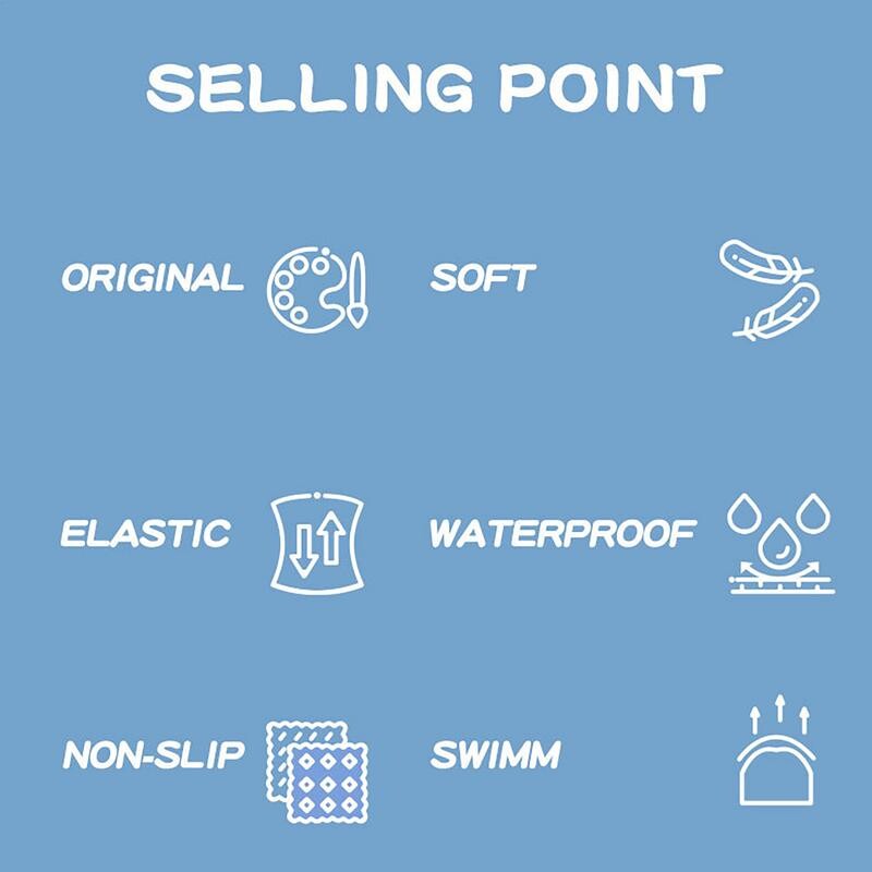 Vodootporna kapa za plivanje Udobna kapa za pokrivanje glave Slatka odjeća i oprema za plivanje iz crtića za djevojčice Dječake tinejdžere Malu djecu