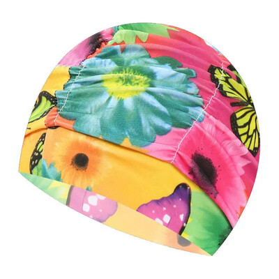 Vodootporna kapa za plivanje za zaštitu ušiju za žene, djecu, dugu kosu, specifičnu pu tkaninu, profesionalna oprema za plivanje