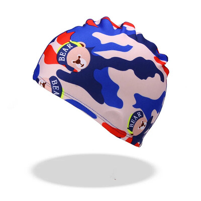 Veleprodajna dječja kapa za plivanje, digitalni ispis, vrhunska tkanina, dječaci, djevojčice, dizajn crtića, vodootporna, izdržljiva kapa