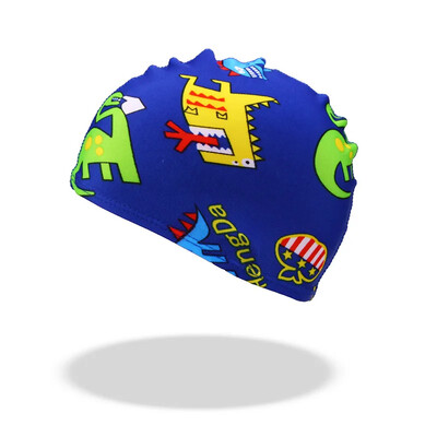 Veleprodajna dječja kapa za plivanje, digitalni ispis, vrhunska tkanina, dječaci, djevojčice, dizajn crtića, vodootporna, izdržljiva kapa