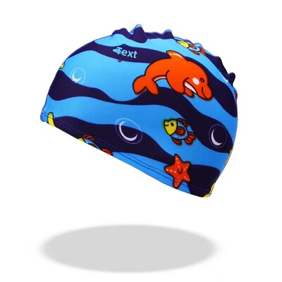 Veleprodajna dječja kapa za plivanje, digitalni ispis, vrhunska tkanina, dječaci, djevojčice, dizajn crtića, vodootporna, izdržljiva kapa