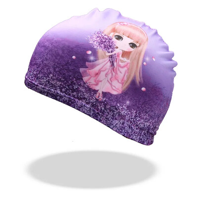 Veleprodajna dječja kapa za plivanje, digitalni ispis, vrhunska tkanina, dječaci, djevojčice, dizajn crtića, vodootporna, izdržljiva kapa